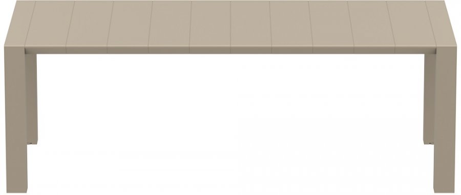 Стол пластиковый раздвижной Vegas Table Medium, бежевый, 1800-2200х1000х750 мм