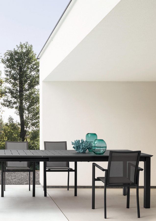 Стол металлический обеденный раздвижной Konnor