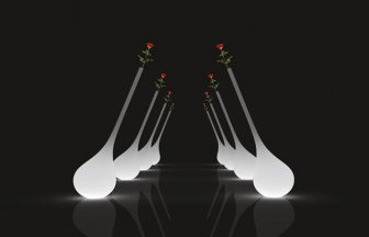 Ваза пластиковая светящаяся Ampoule XL OUT