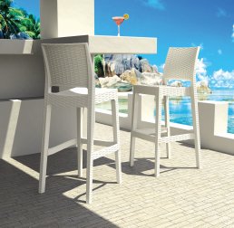Стул пластиковый барный Siesta Contract Jamaica белый