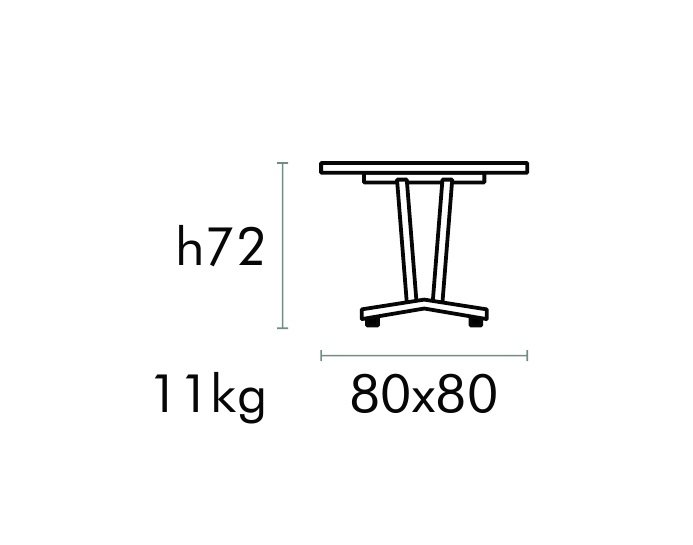Стол обеденный металлический Aluminium Table