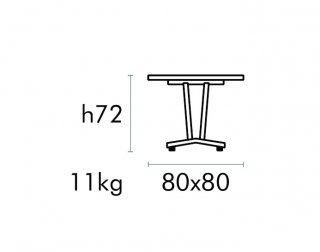 Стол обеденный металлический Aluminium Table