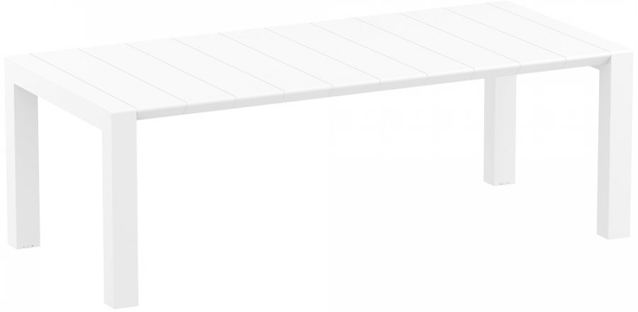 Стол пластиковый раздвижной Vegas Table Medium, белый, 1800-2200х1000х750 мм