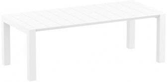 Стол пластиковый раздвижной Vegas Table Medium, белый, 1800-2200х1000х750 мм