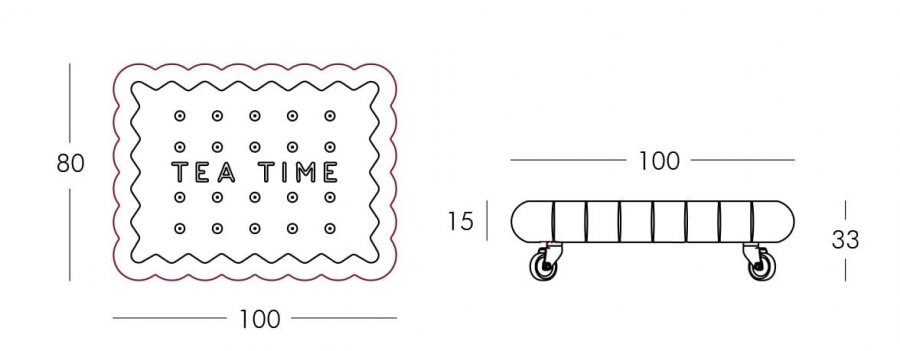 Столик пластиковый журнальный Tea Time Pop