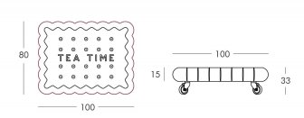 Столик пластиковый журнальный Tea Time Pop