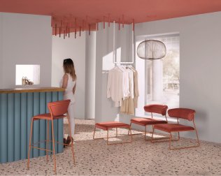 Пуф с обивкой Lisa Lounge Pouf