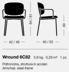 Кресло металлическое Wround