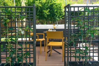 Кресло пластиковое Nardi Trill Armchair горчичный