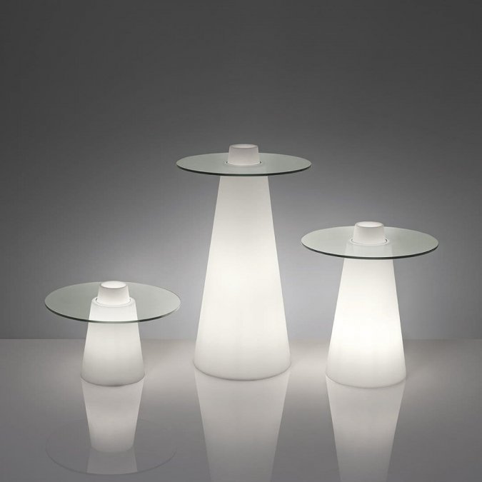Стол пластиковый барный светящийся Peak Lighting