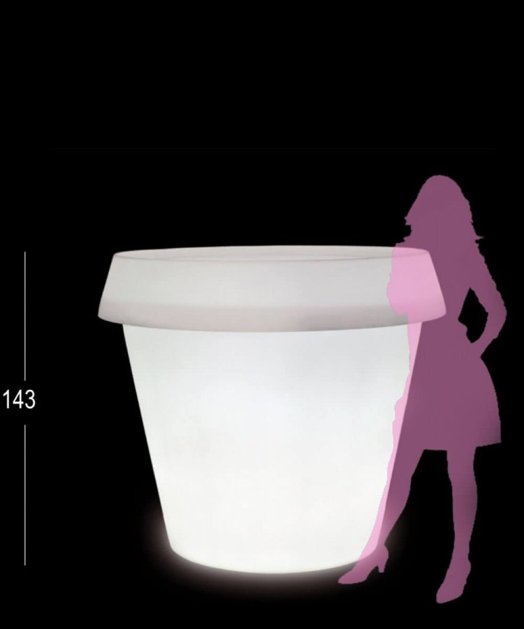 Кашпо пластиковое светящееся Big Gio Lighting