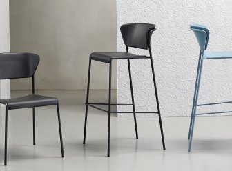 Стул барный пластиковый Scab Design Lisa Technopolymer антрацит