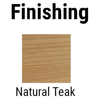 Столешница деревянная круглая Natural Teak