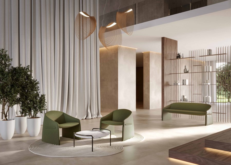 Кресло с обивкой Majorette Lounge