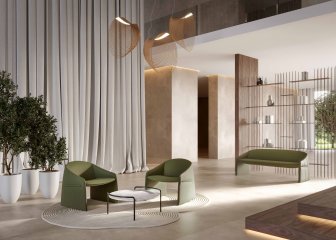 Кресло с обивкой Majorette Lounge
