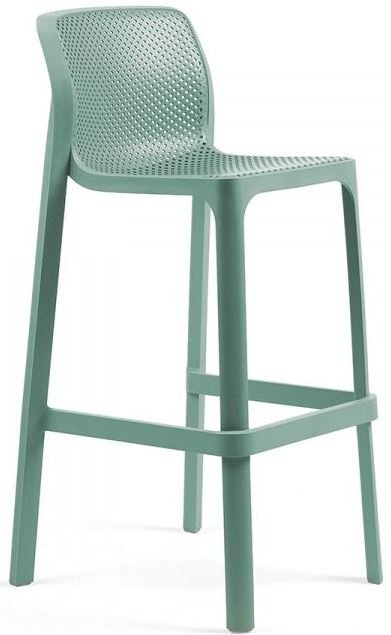 Стул пластиковый барный Nardi Net Stool ментоловый