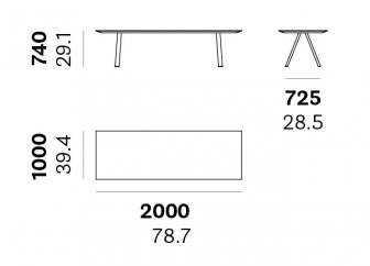 Стол керамический обеденный Arki-Table Outdoor