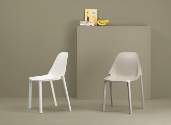 Стул пластиковый Scab Design Piu тортора