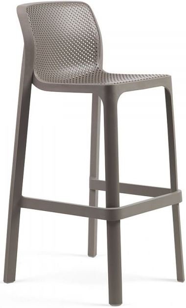 Стул пластиковый барный Nardi Net Stool тортора