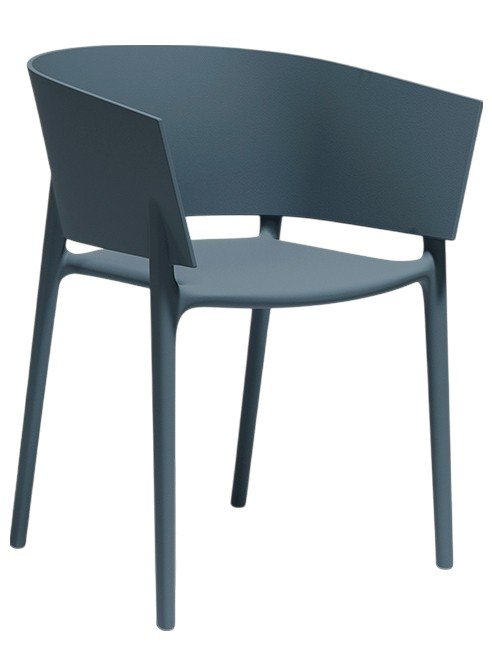 Кресло пластиковое Vondom Africa Basic океанический