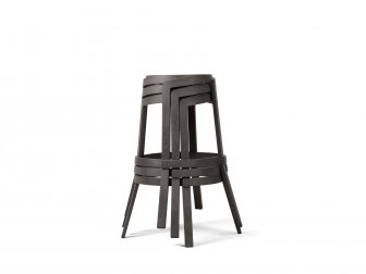 Табурет пластиковый барный Nardi Stack Maxi терра