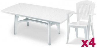 Комплект пластиковой мебели President 1800 Super Elegant Monobloc