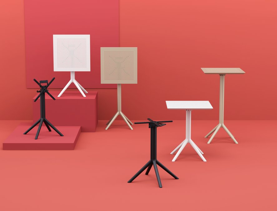Стол пластиковый барный складной Sky Folding Bar Table 60