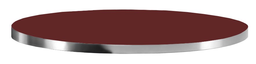 Столешница круглая Laminate Chromed Edge
