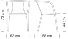 Кресло плетеное Et al. (Metalmobil) 001
