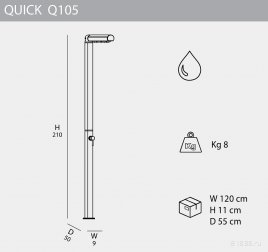 Душ уличный Quick Q105