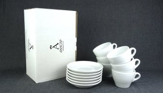 Чайная пара фарфоровая