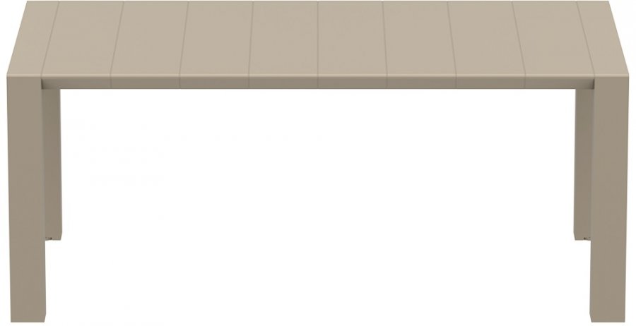 Стол пластиковый раздвижной Vegas Table Medium, бежевый, 1800-2200х1000х750 мм