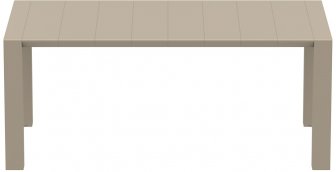 Стол пластиковый раздвижной Vegas Table Medium, бежевый, 1800-2200х1000х750 мм