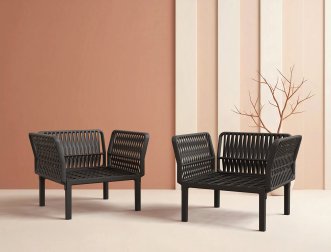Кресло пластиковое с подушками Portofino Lounge