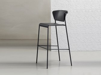 Стул барный пластиковый Scab Design Lisa Technopolymer антрацит