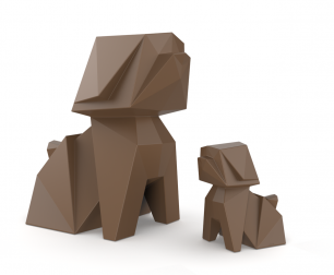 Фигура дизайнерская пластиковая Origami Koinu Basic