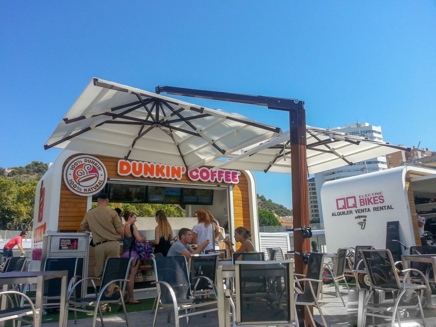 Зонт профессиональный двухкупольный 2.5х5 м Gemelli Split