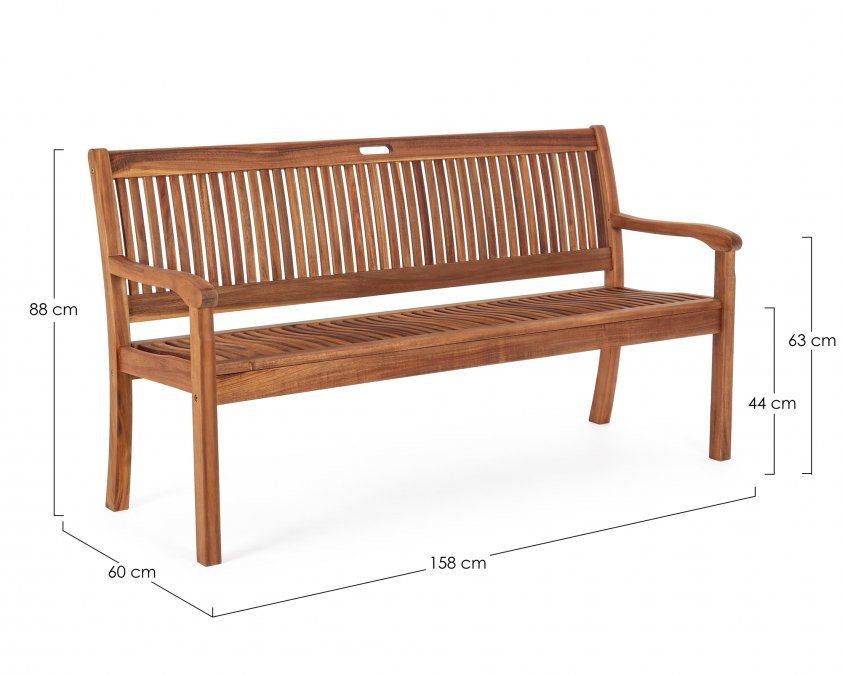 Скамейка деревянная трехместная Noemi Bench