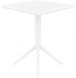 Стол пластиковый складной Sky Folding Table 60, белый, 600х600х740 мм
