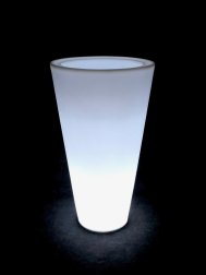 Кашпо пластиковое светящееся Cone