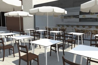 Стул пластиковый Siesta Contract Tiffany коричневый