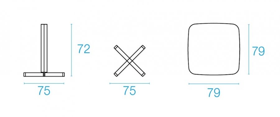 Стол из HPL-пластика Shine