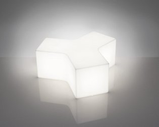 Пуф пластиковый светящийся уличный Ypsilon Lighting OUT