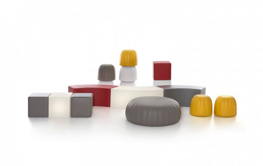 Пуф пластиковый мягкий Soft Cubo Standard
