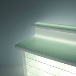 Столешница стеклянная для барной стойки Break Line Desk