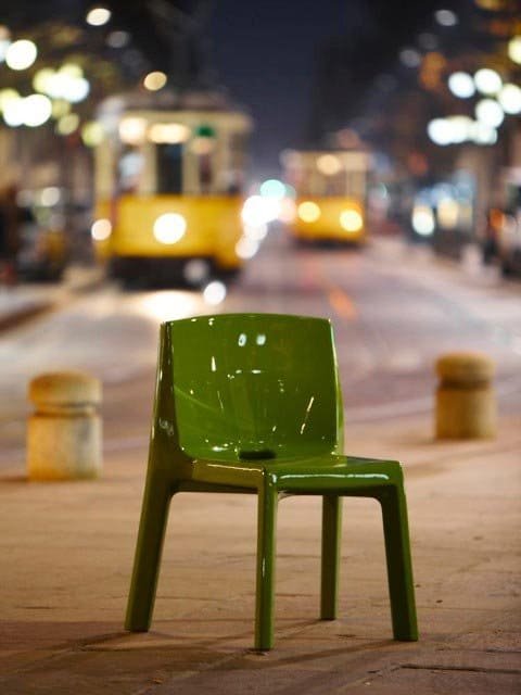 Стул пластиковый SLIDE Q4 Pop зеленый