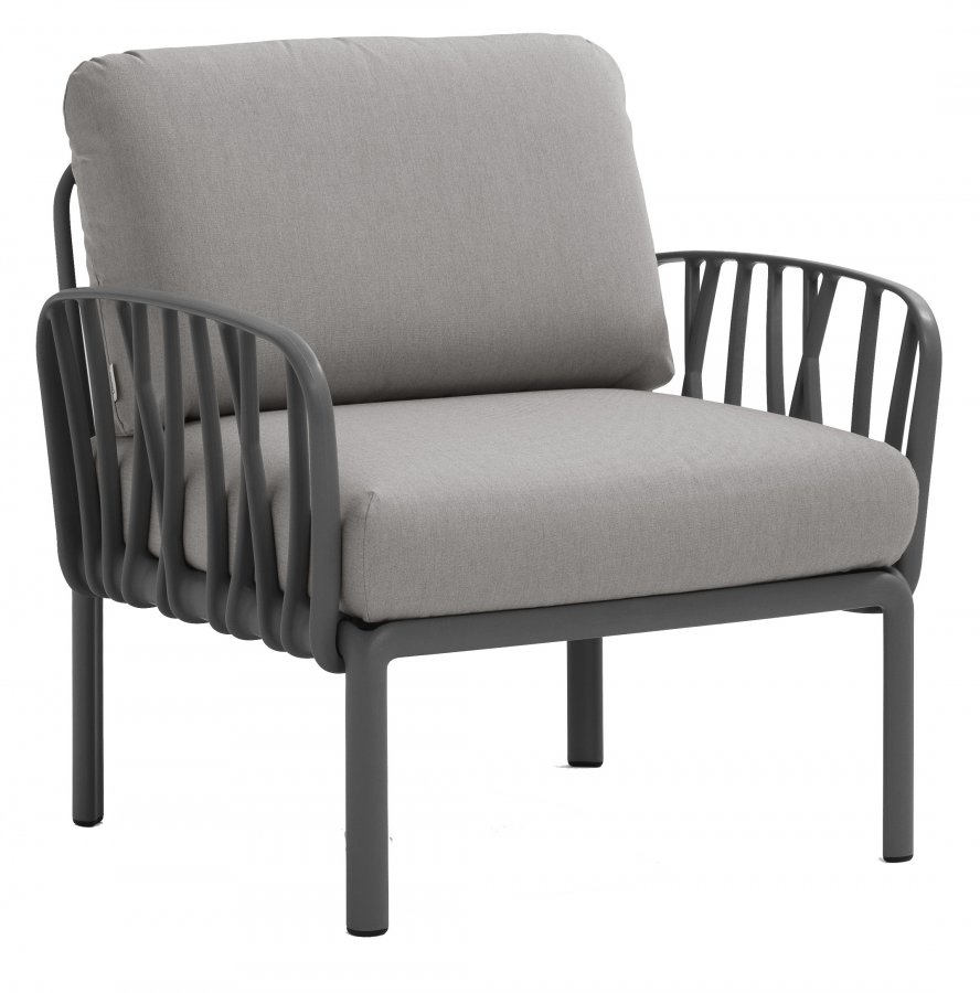 Кресло пластиковое с подушками Komodo Poltrona