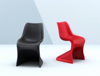 Стул пластиковый Siesta Contract Bloom черный