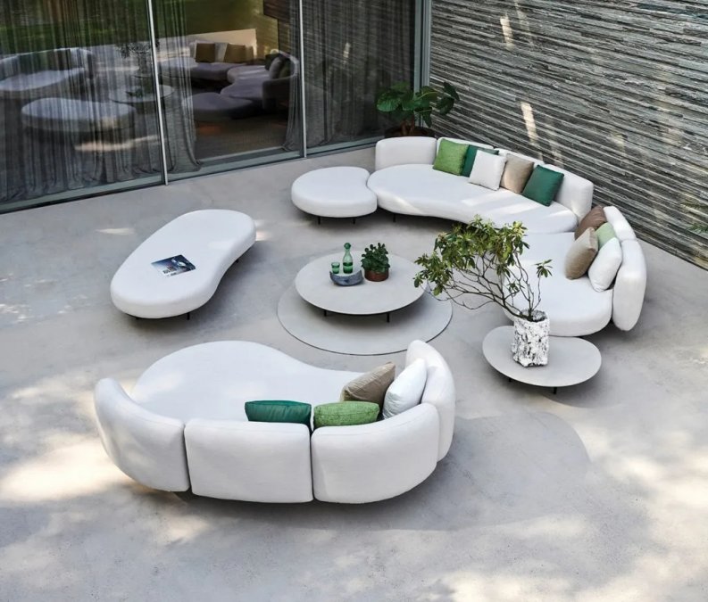 Диван дизайнерский с подушками Organix Lounge