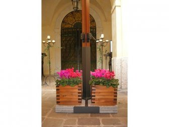 Зонт профессиональный двухкупольный Fellini Wood V